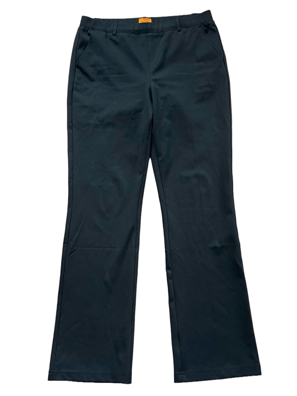 Black Straight-Leg Pants
